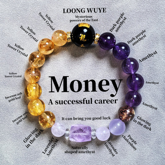 【Qiankun Daji】Exquisite Women's Bracelet, Crystal Healing Energy Bracelet (Loong Wuye Official Authentic Product)